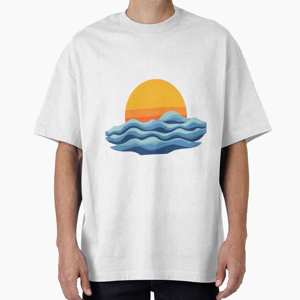 Sunset over the Ocean by MainFrame22 T-Shirts, Hoodie, Sweatshirt | BlankRebels.com (Image 1)