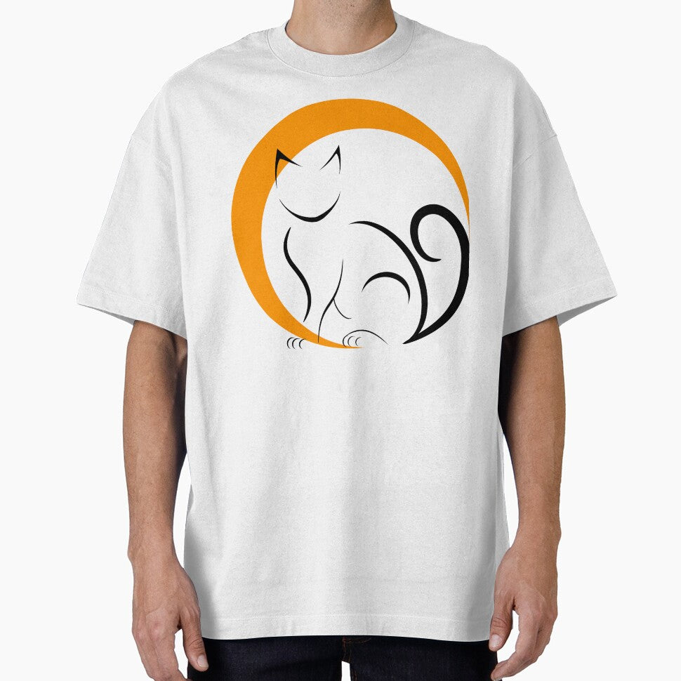 Black Cat with Moon for Halloween by Risa-C T-Shirts, Hoodie, Sweatshirt | BlankRebels.com (Image 1)