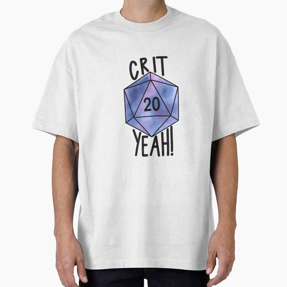 Crit Yeah! D20 by ladystromas T-Shirts, Hoodie, Sweatshirt | BlankRebels.com (Image 1)