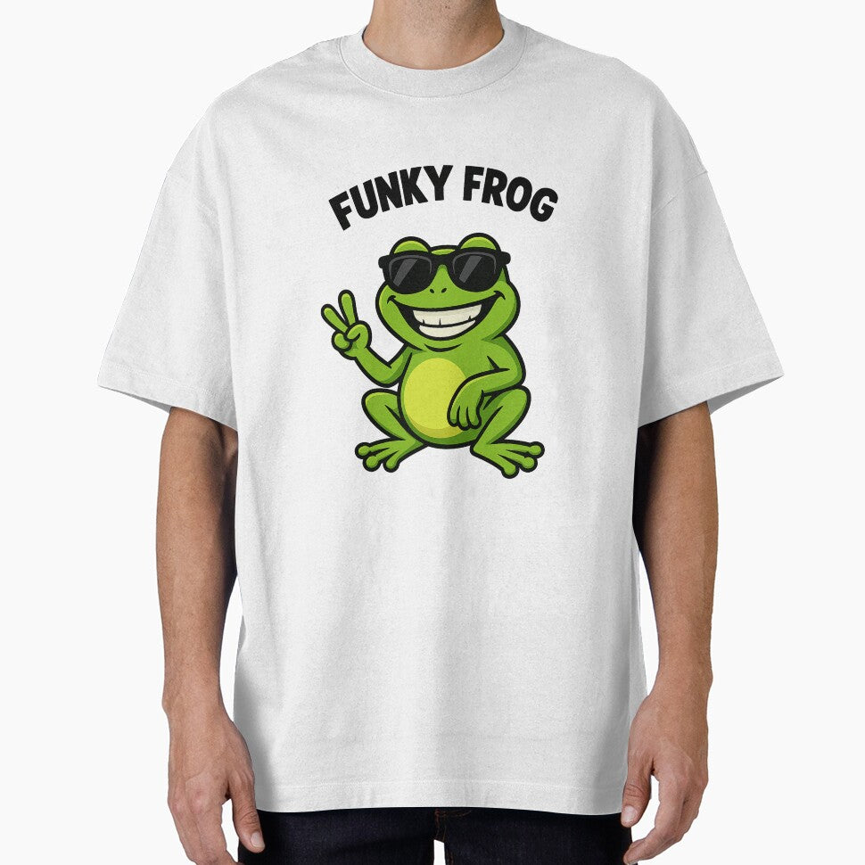 "Funky Frog - The chillest pond inhabitant" by DarkNight9 T-Shirts, Hoodie, Sweatshirt | BlankRebels.com (Image 1)