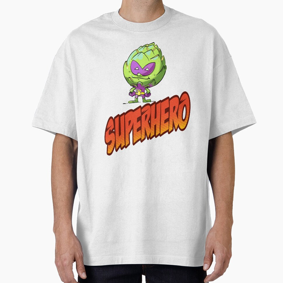 Superhero Artichoke Alien  Foodie Planet 9 Superhero by ProjectX23 T-Shirts, Hoodie, Sweatshirt | BlankRebels.com (Image 1)