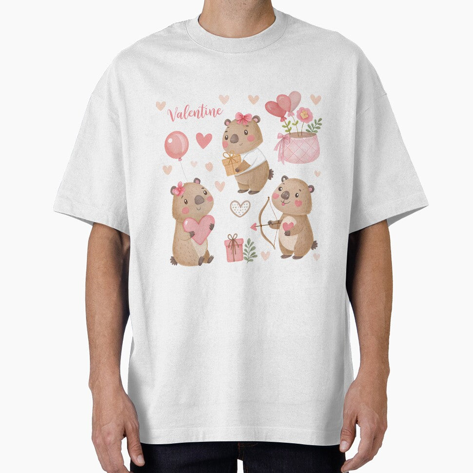 A0764 Cuddly Capybara Love – Adorable Capybara Design for POD Gifts | Cozy & Cute Animal Print by angieart68... (Image 1)