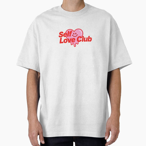 "Self Love Club" Retro Melting Smiley Heart Graphic by PTB Art Design T-Shirts, Hoodie, Sweatshirt (Image 1)