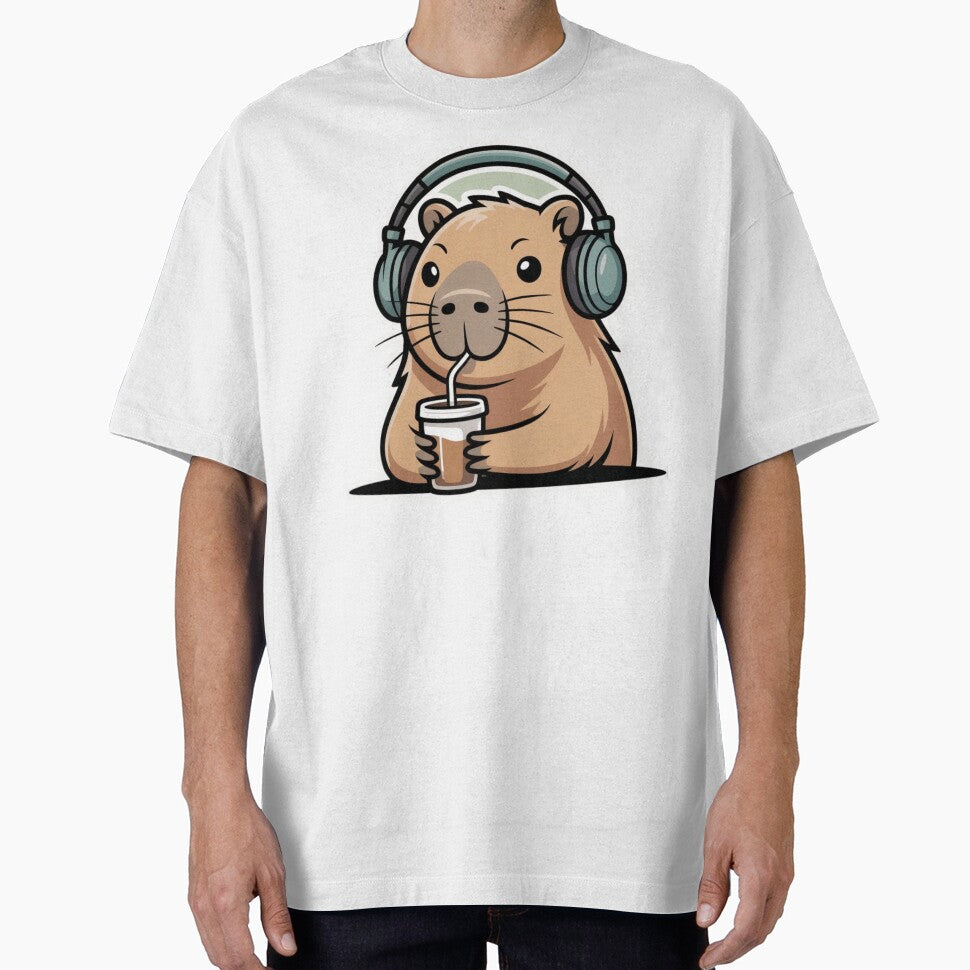Just Vibing Capybara – Cute Cozy Kawaii Animal Illustration T-Shirts, Hoodie, Sweatshirt