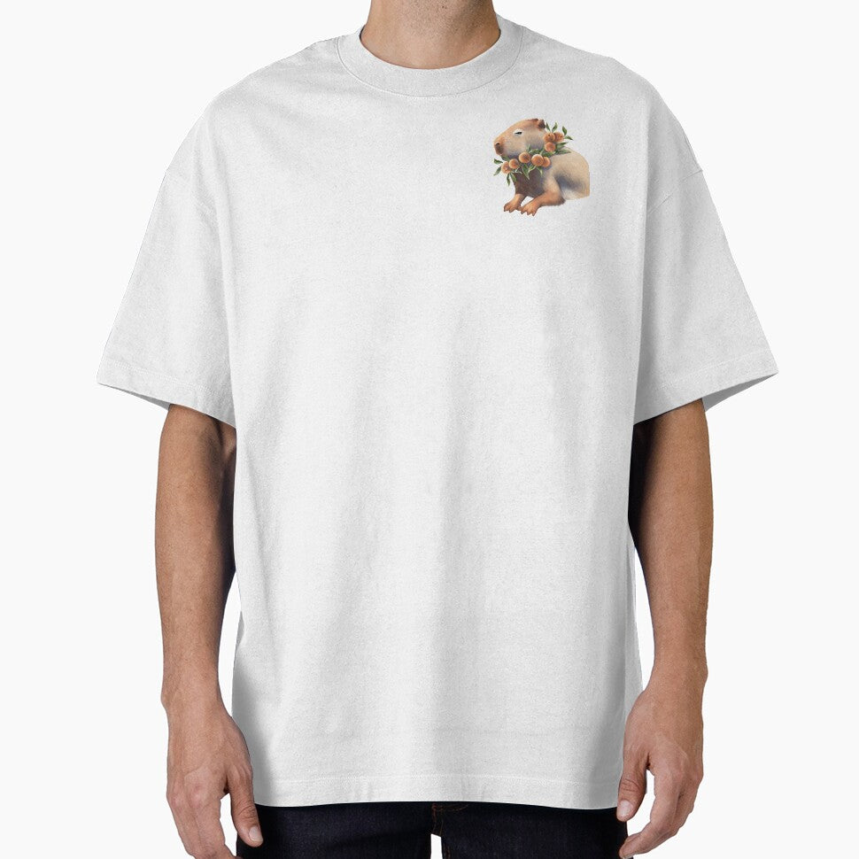 Capybara Orange Cute Animal Illustration T-Shirts, Hoodie, Sweatshirt