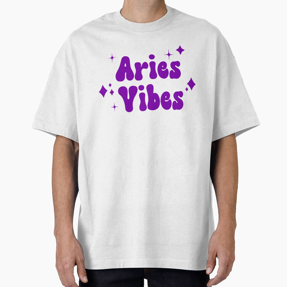 Aries Vibes Purple Retro Astrology Zodiac Sign by PreciouslyMade8 T-Shirts, Hoodie, Sweatshirt | BlankRebels.com (Image 1)