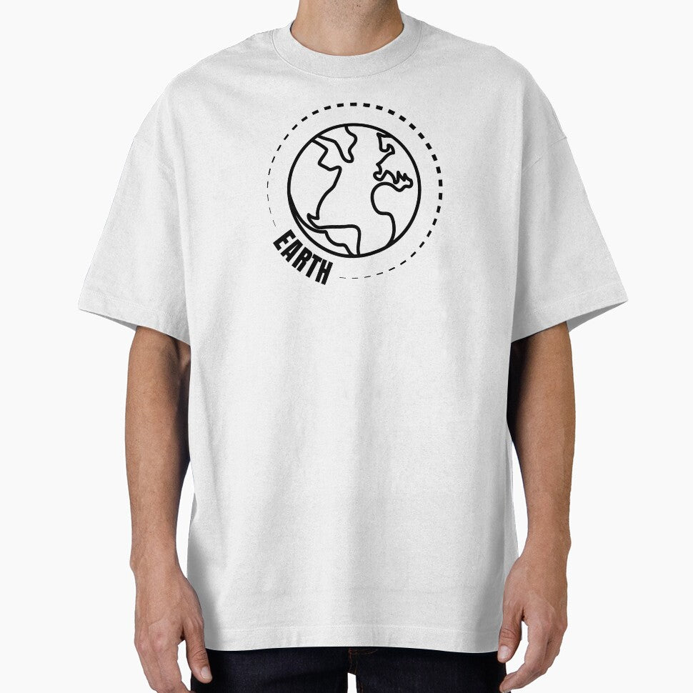 Planet Earth (BLACK DESIGN) by EleannaInSpace T-Shirts, Hoodie, Sweatshirt | BlankRebels.com (Image 1)