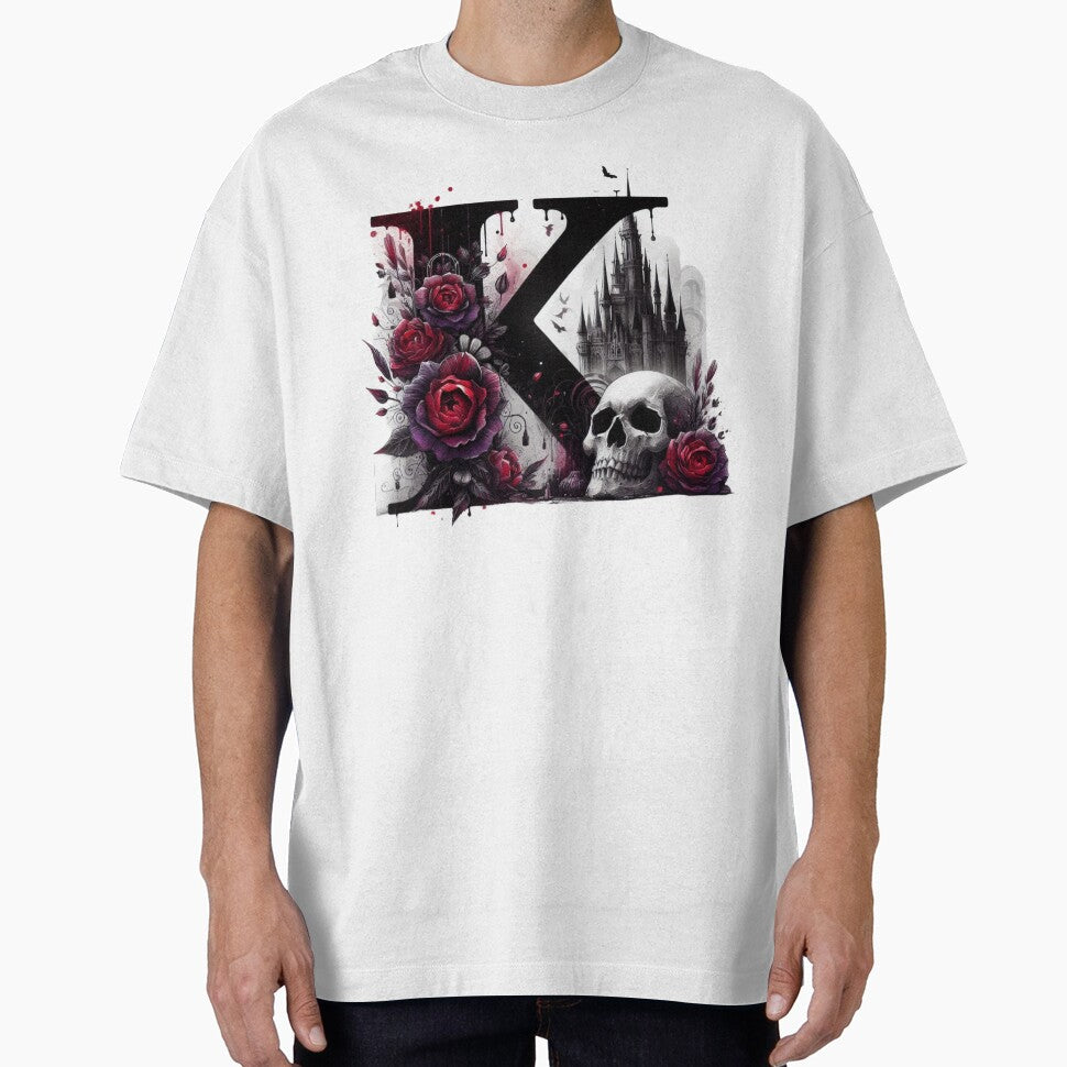 Gothic Halloween Skull and Roses K by CultDigHoriz T-Shirts, Hoodie, Sweatshirt | BlankRebels.com (Image 1)
