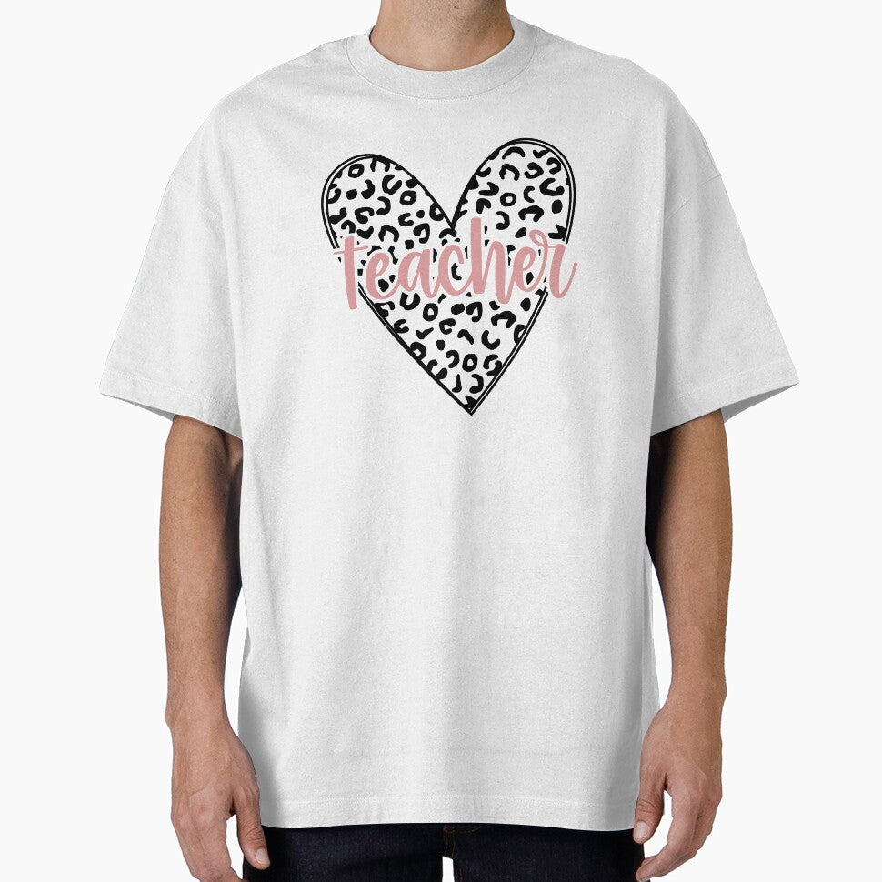 Gifts for teachers | Teacher Leopard Heart by ETIndustries T-Shirts, Hoodie, Sweatshirt | BlankRebels.com (Image 1)
