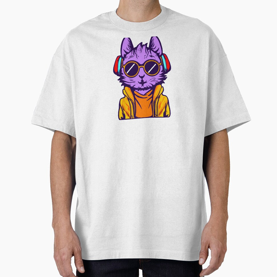 Cat Cyberpunk Gamer by spyduckz T-Shirts, Hoodie, Sweatshirt | BlankRebels.com (Image 1)