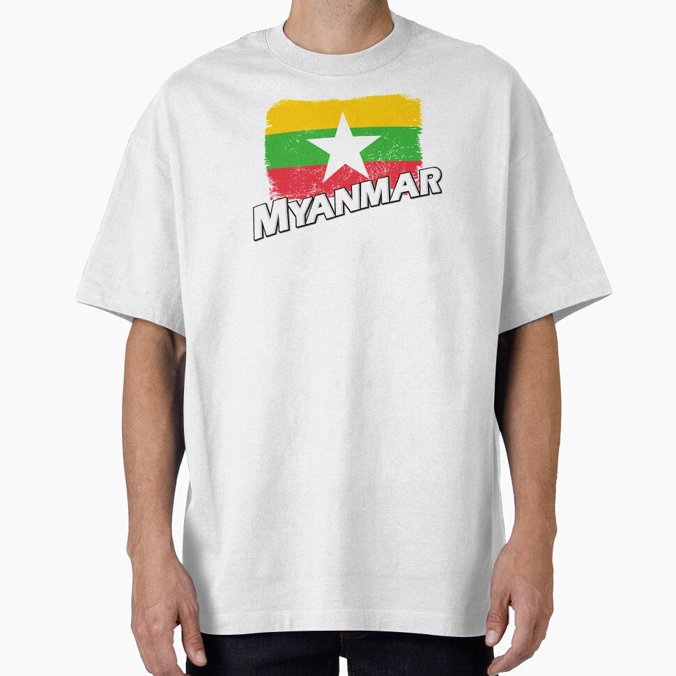 Myanmar flag by PVVD T-Shirts, Hoodie, Sweatshirt | BlankRebels.com (Image 1)