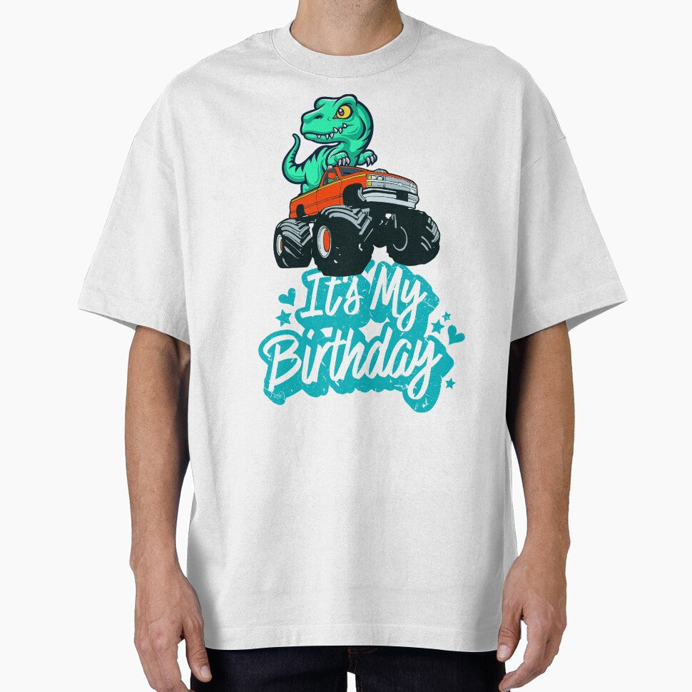 Truck T-Rex Party Dinosaur Birthday Dinosaur Squad It's My Birthday Kids Youth Boys Girls Cute Dinosaur Kawaii... (Image 1)