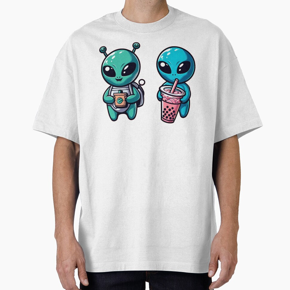 Bubble Tea lover Alien by kewttiestore T-Shirts, Hoodie, Sweatshirt | BlankRebels.com (Image 1)