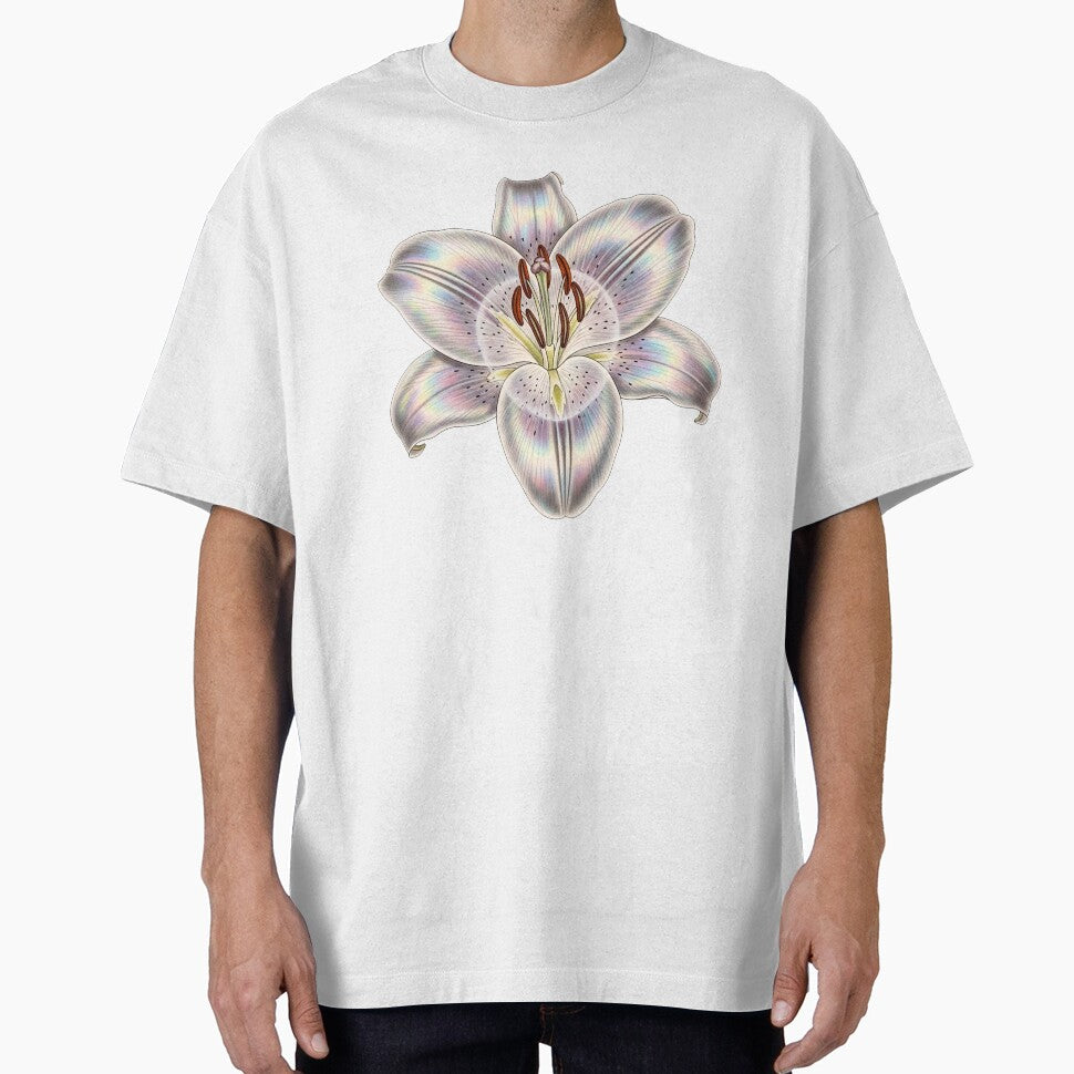 Opal Moonstone Lily Flower - Vintage Jewel Botany & Crystal Alchemy by Credisaim T-Shirts, Hoodie, Sweatshirt (Image 1)