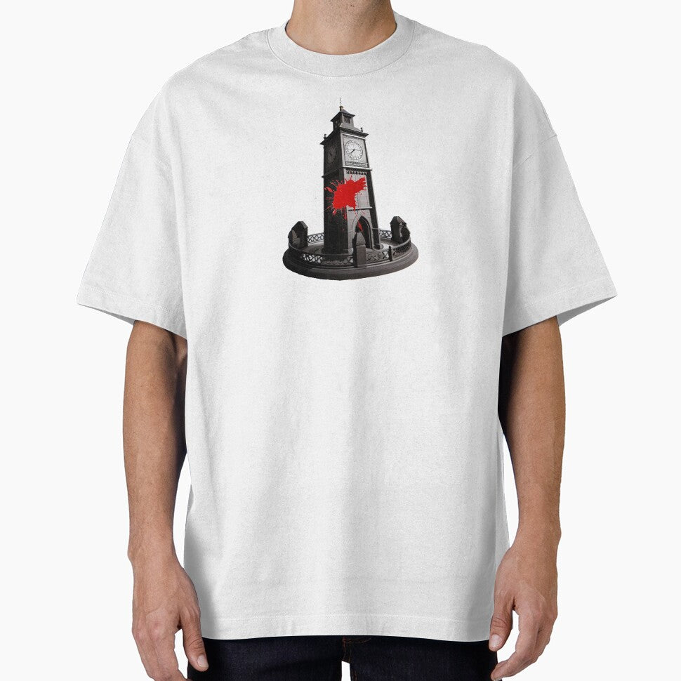 blood splattered on a clocktower by creative-cub T-Shirts, Hoodie, Sweatshirt | BlankRebels.com (Image 1)