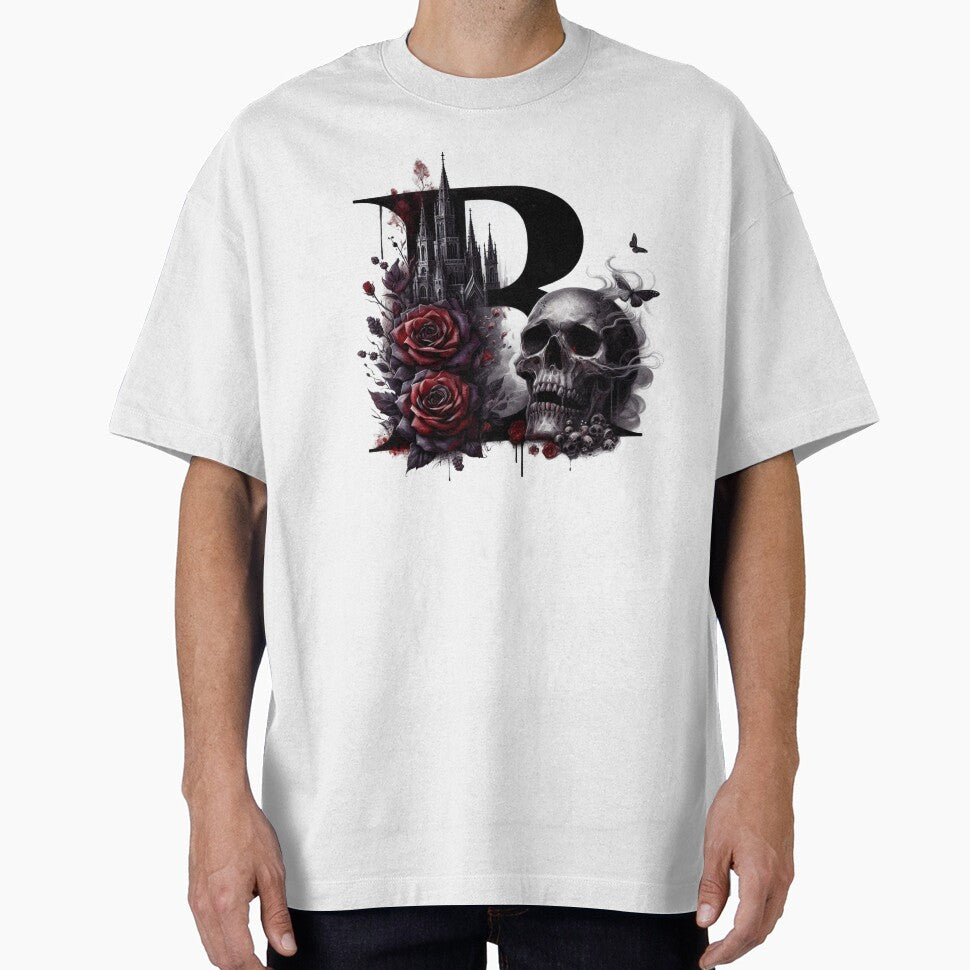 Gothic Halloween Skull and Roses B by CultDigHoriz T-Shirts, Hoodie, Sweatshirt | BlankRebels.com (Image 1)