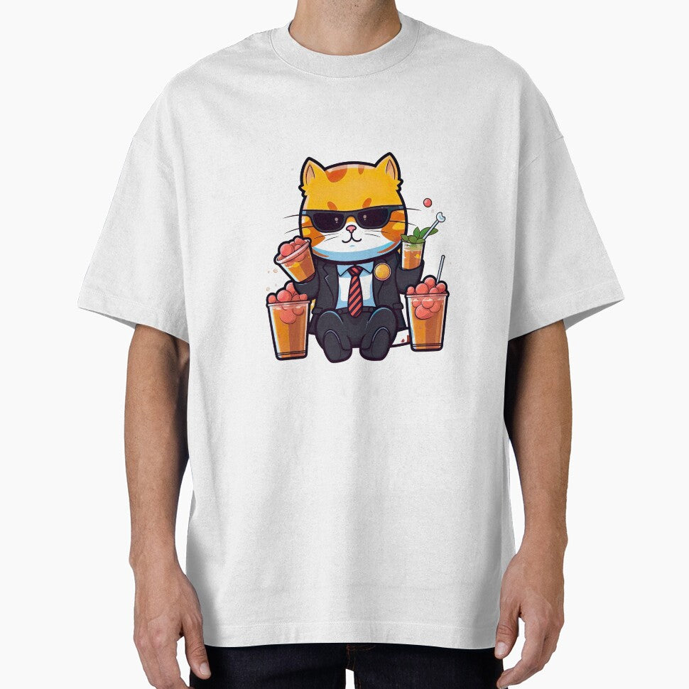 Bubble tea cat mafia by InkCreato T-Shirts, Hoodie, Sweatshirt | BlankRebels.com (Image 1)