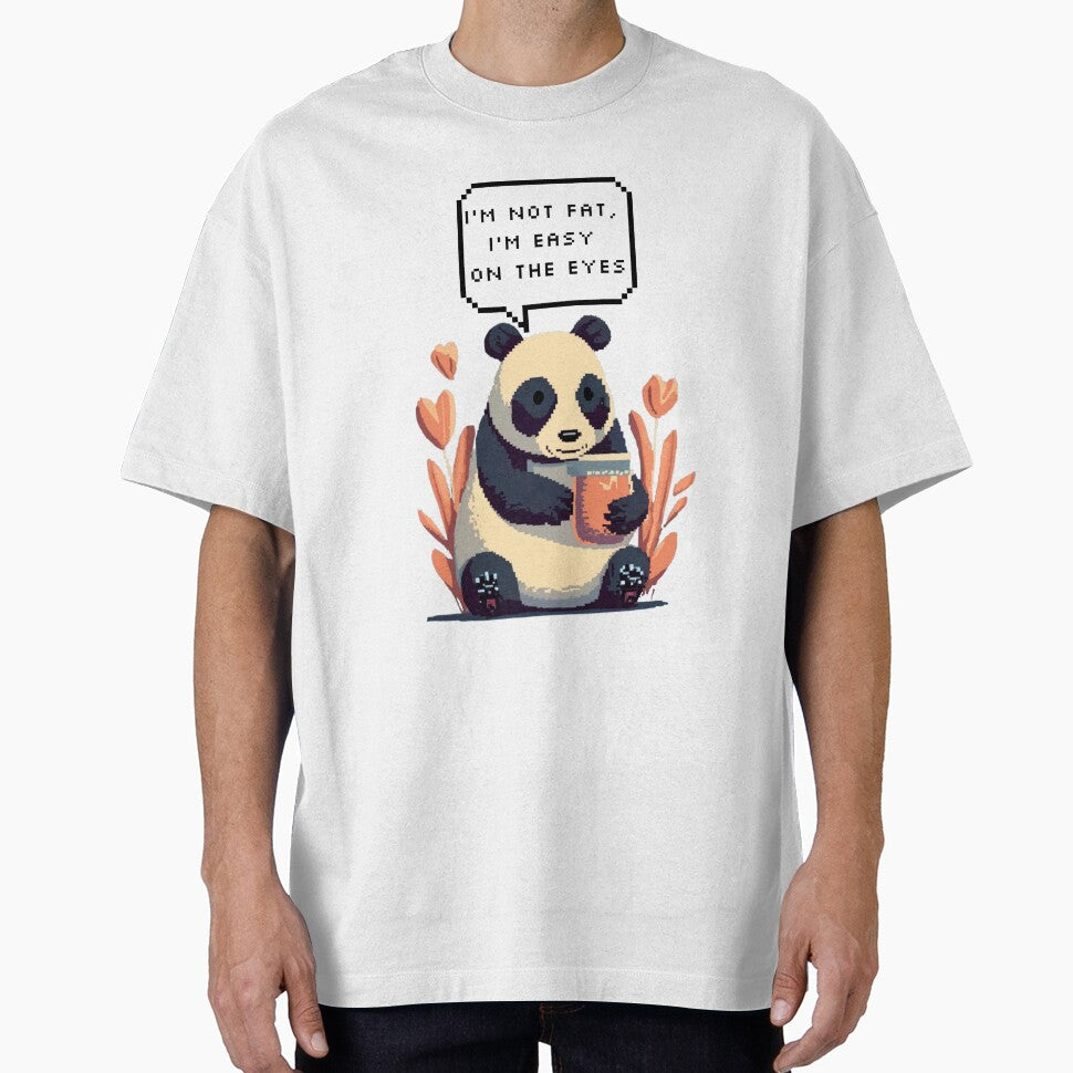 I'm not fat, I'm easy on the eyes, Panda Bear | Pixel Style by CircinusStore