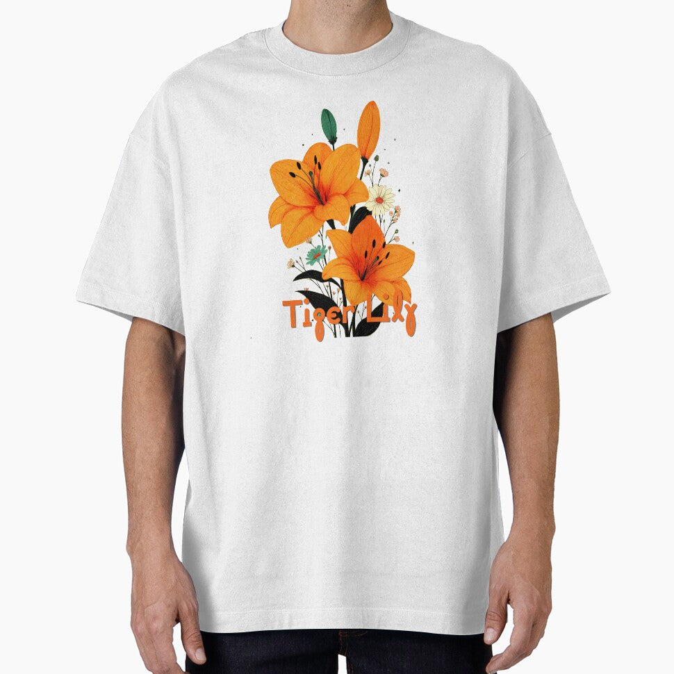 Tiger Lily Bloom Botanical Radiance by ForeverPrintsOK T-Shirts, Hoodie, Sweatshirt | BlankRebels.com (Image 1)