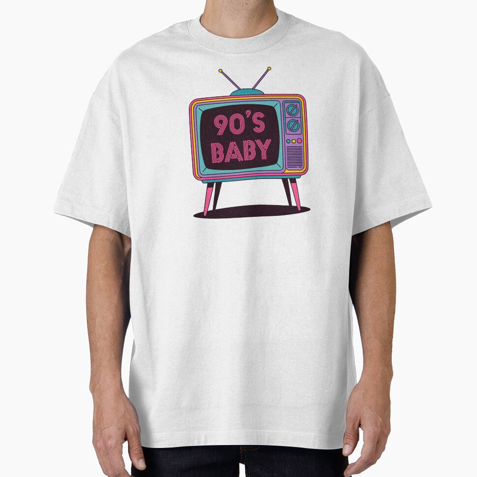 90s Baby – Retro TV Throwback Design by Splendid Scibbles T-Shirts, Hoodie, Sweatshirt | BlankRebels.com (Image 1)