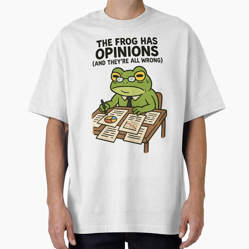 The Frog Has Opinions (And They're All Wrong) – Funny Frog Meme Design by VibeSnax T-Shirts, Hoodie, Sweatshirt (Image 1)