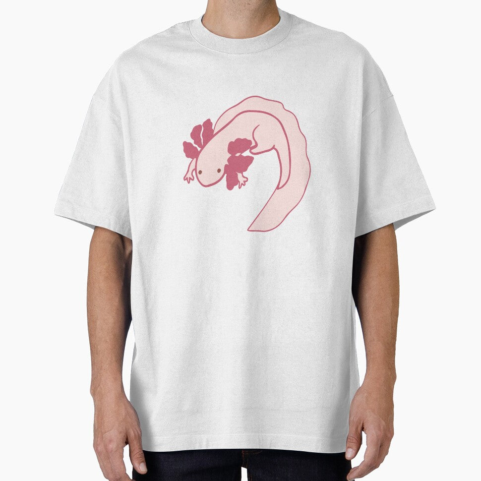 Leucistic Axolotl by Art-Lyss T-Shirts, Hoodie, Sweatshirt | BlankRebels.com (Image 1)