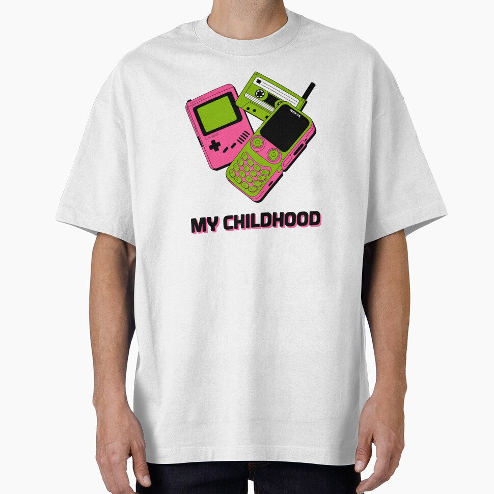 Copy of My Childhood – 90s Retro by YCFART T-Shirts, Hoodie, Sweatshirt | BlankRebels.com (Image 1)