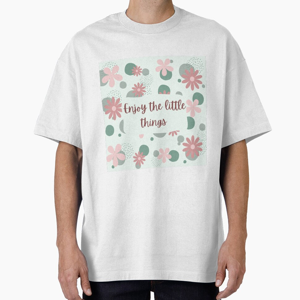 Enjoythelittlethings, inspirational life quote and cute floral design ( colour palette,color palete by Sanaura... (Image 1)