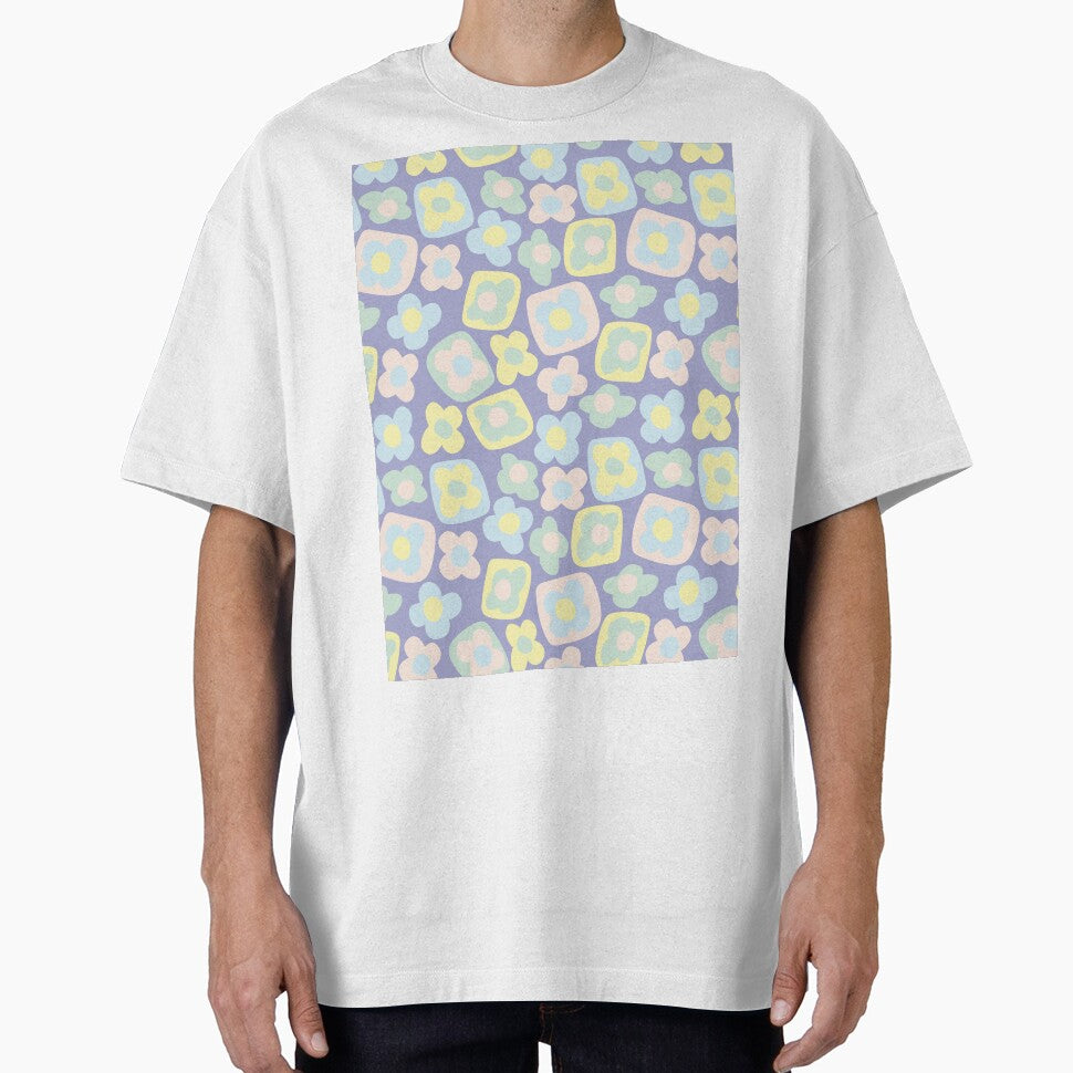BOHO BOXY MODERN FLOWER PASTEL PURPLE by blomastudios T-Shirts, Hoodie, Sweatshirt | BlankRebels.com (Image 1)