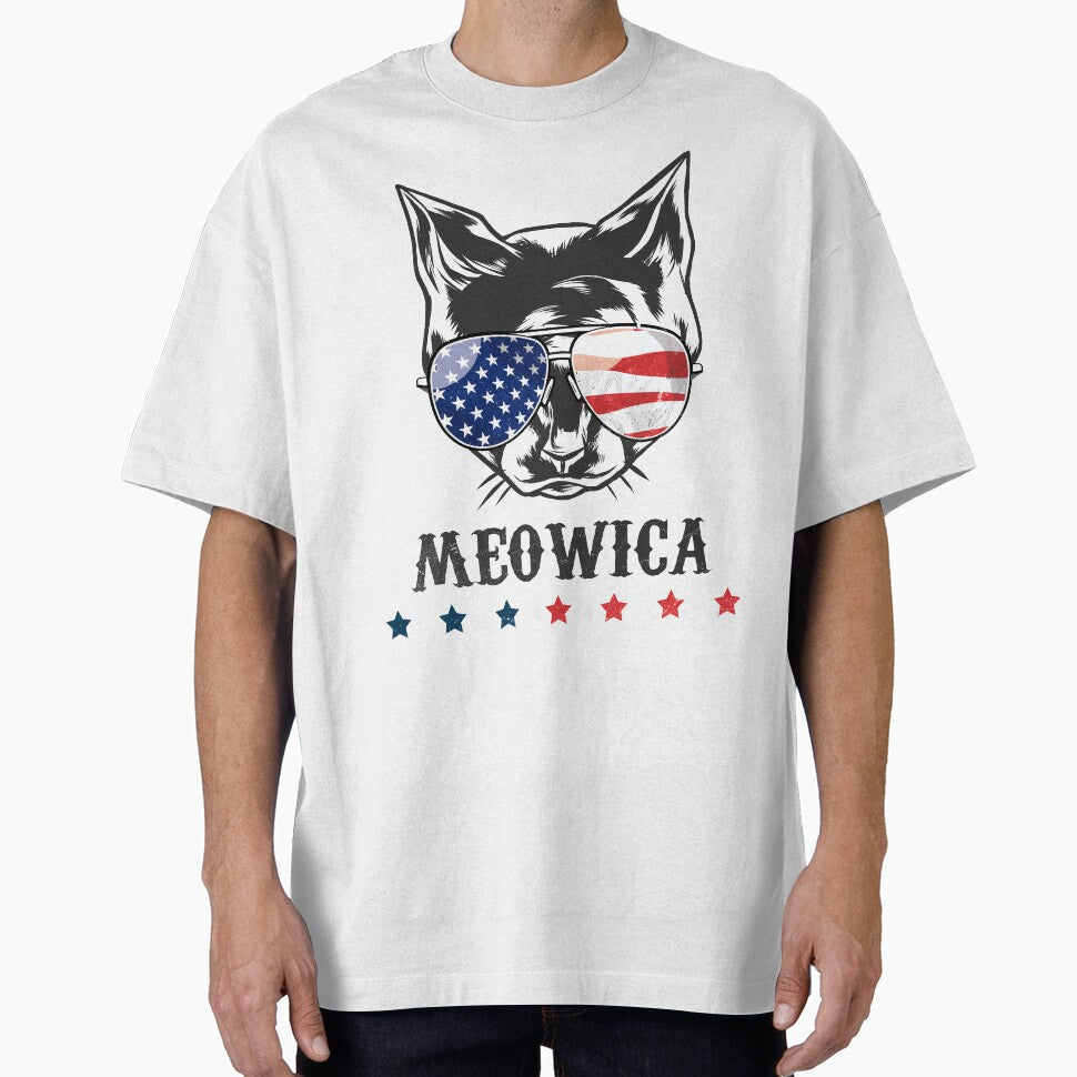 Meowica 4th of July/ Cat flag/ American Flag/ Independence day/ usa flag shirt by 88TShirt By i-Pap Hoodie,... (Image 1)
