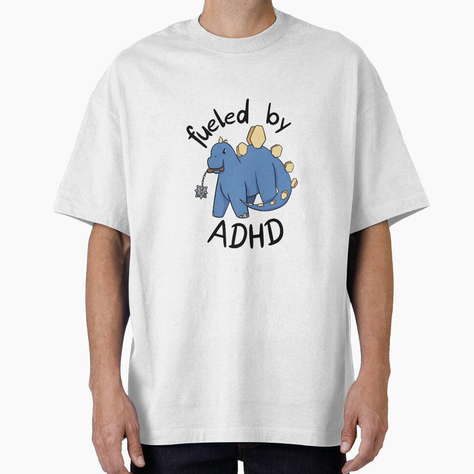 Fueled by ADHD Dino by flyre-flinnigan T-Shirts, Hoodie, Sweatshirt | BlankRebels.com (Image 1)