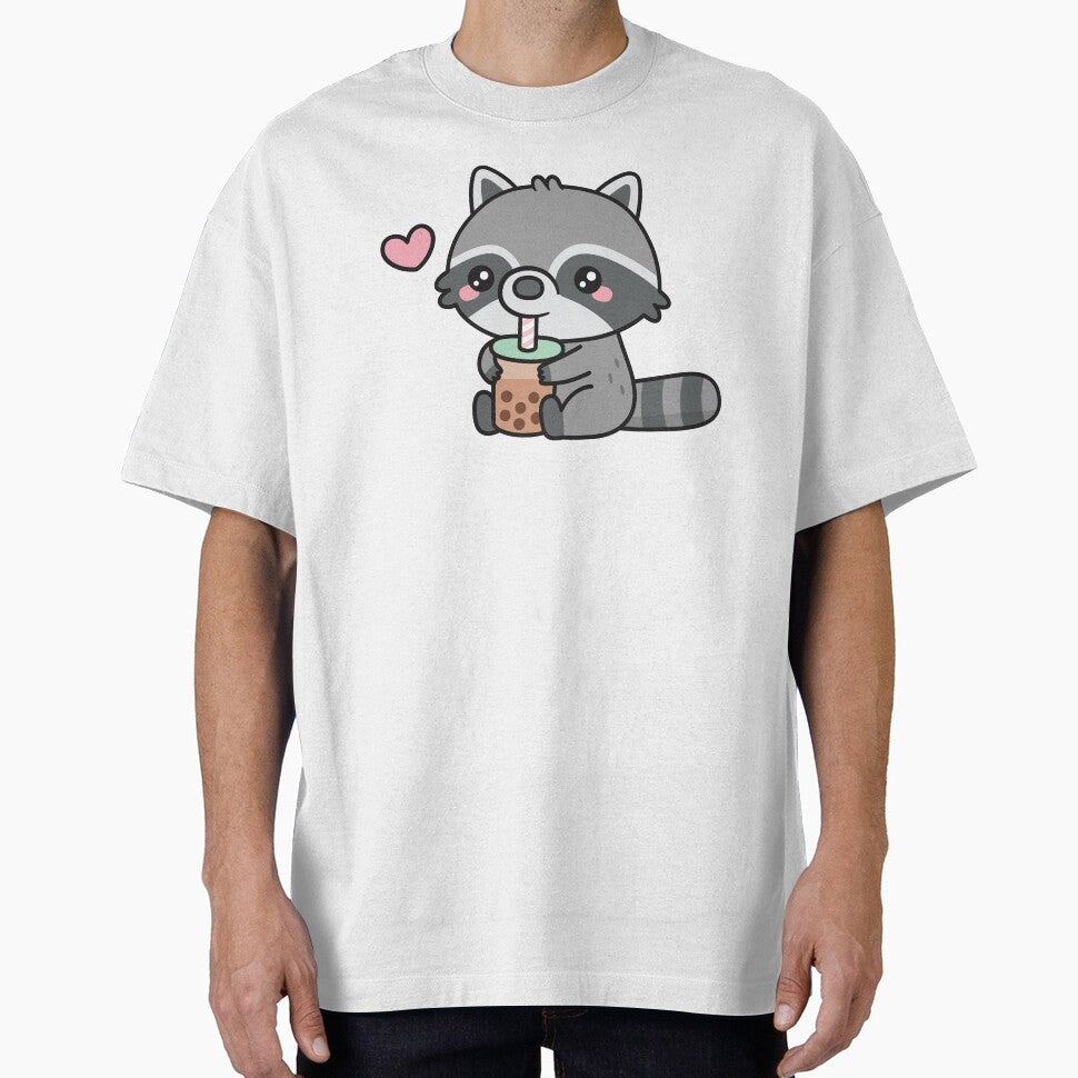 Cute Raccoon Loves Bubble Tea by rustydoodle T-Shirts, Hoodie, Sweatshirt | BlankRebels.com (Image 1)