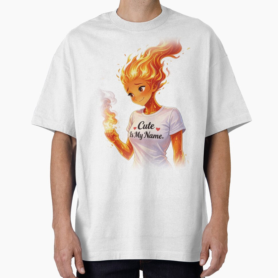 Cute Is My Name – Fire Elemental Couple Shirt by Chaos-Approved Hoodie, Sweatshirt | BlankRebels.com (Image 1)