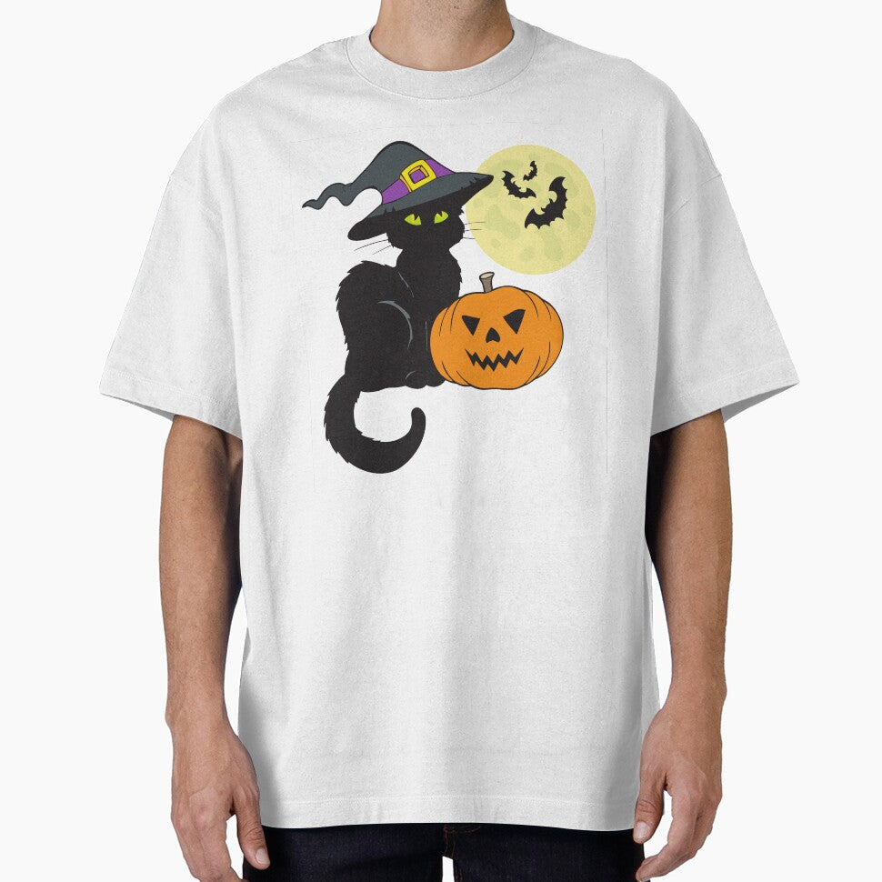 Black Cat Halloween by walterjd T-Shirts, Hoodie, Sweatshirt | BlankRebels.com (Image 1)