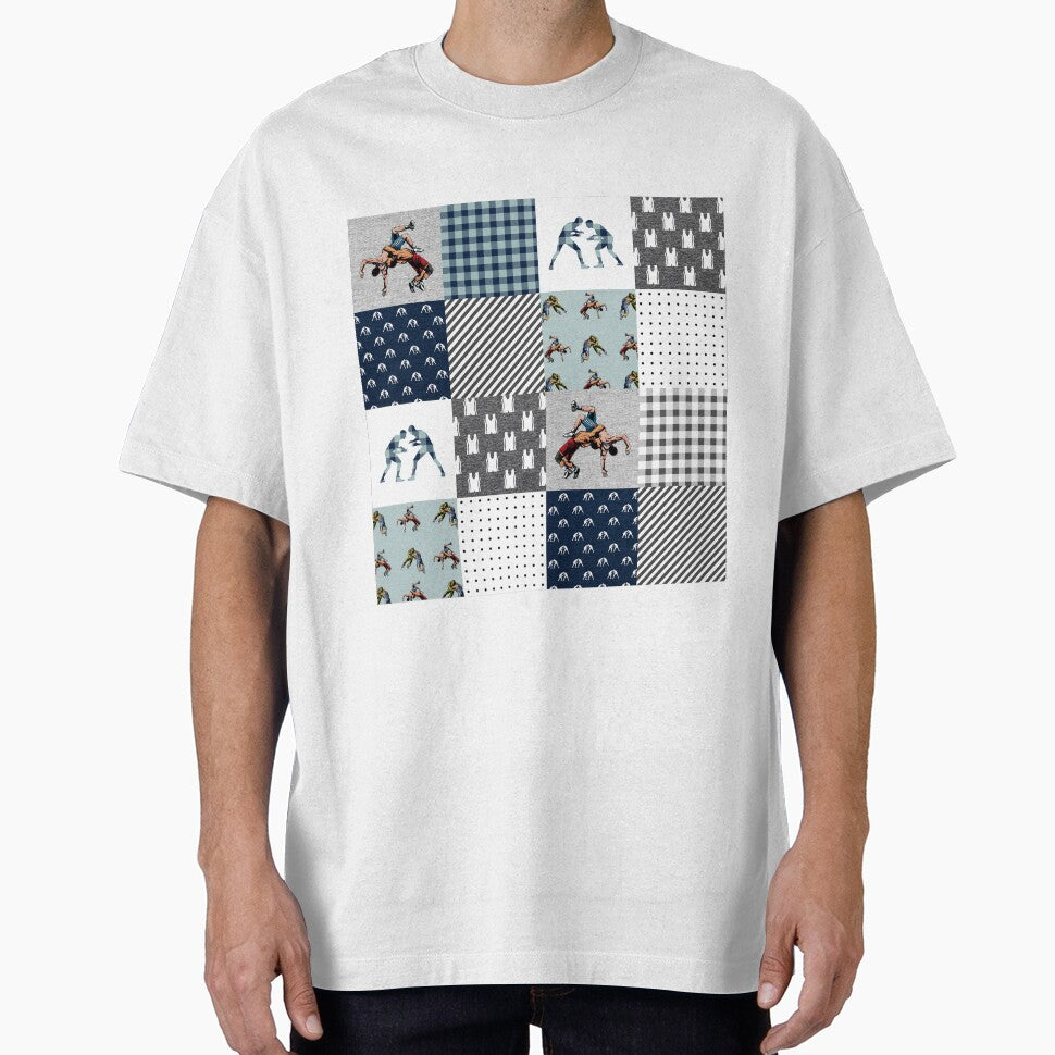 Wrestling Sport Checkered Pattern by WillaldShop T-Shirts, Hoodie, Sweatshirt | BlankRebels.com (Image 1)