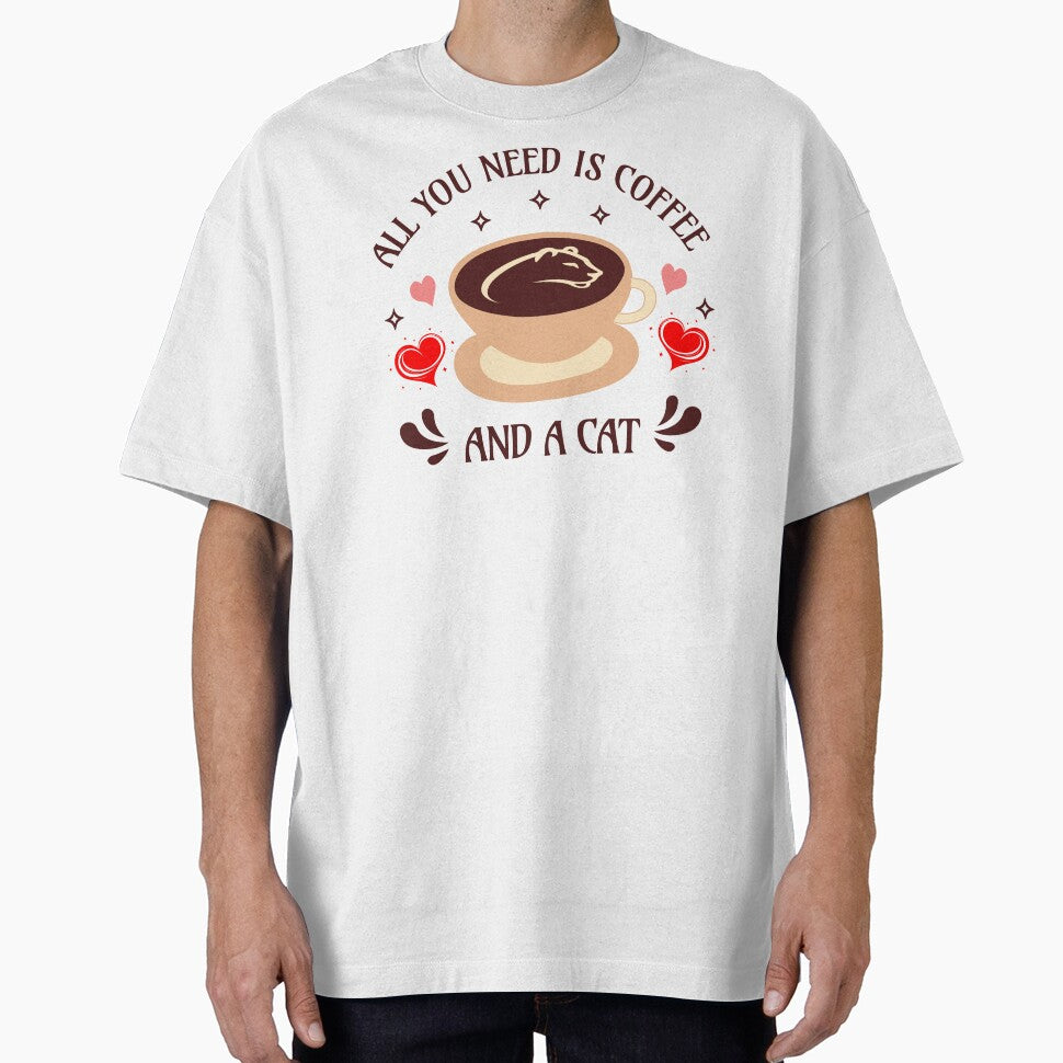 All You Need is Coffee and a Cat Funny Cat by Sachie's Studio