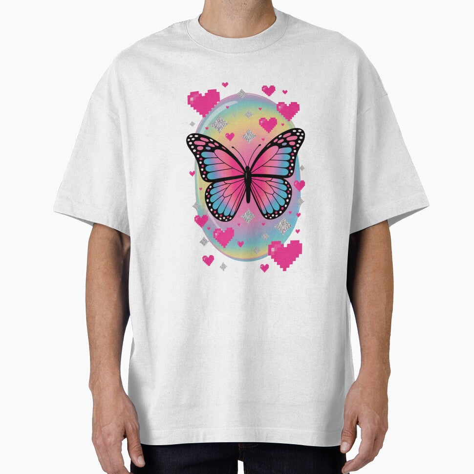 Y2K Aesthetic Butterfly Collage by unicoofficial T-Shirts, Hoodie, Sweatshirt | BlankRebels.com (Image 1)