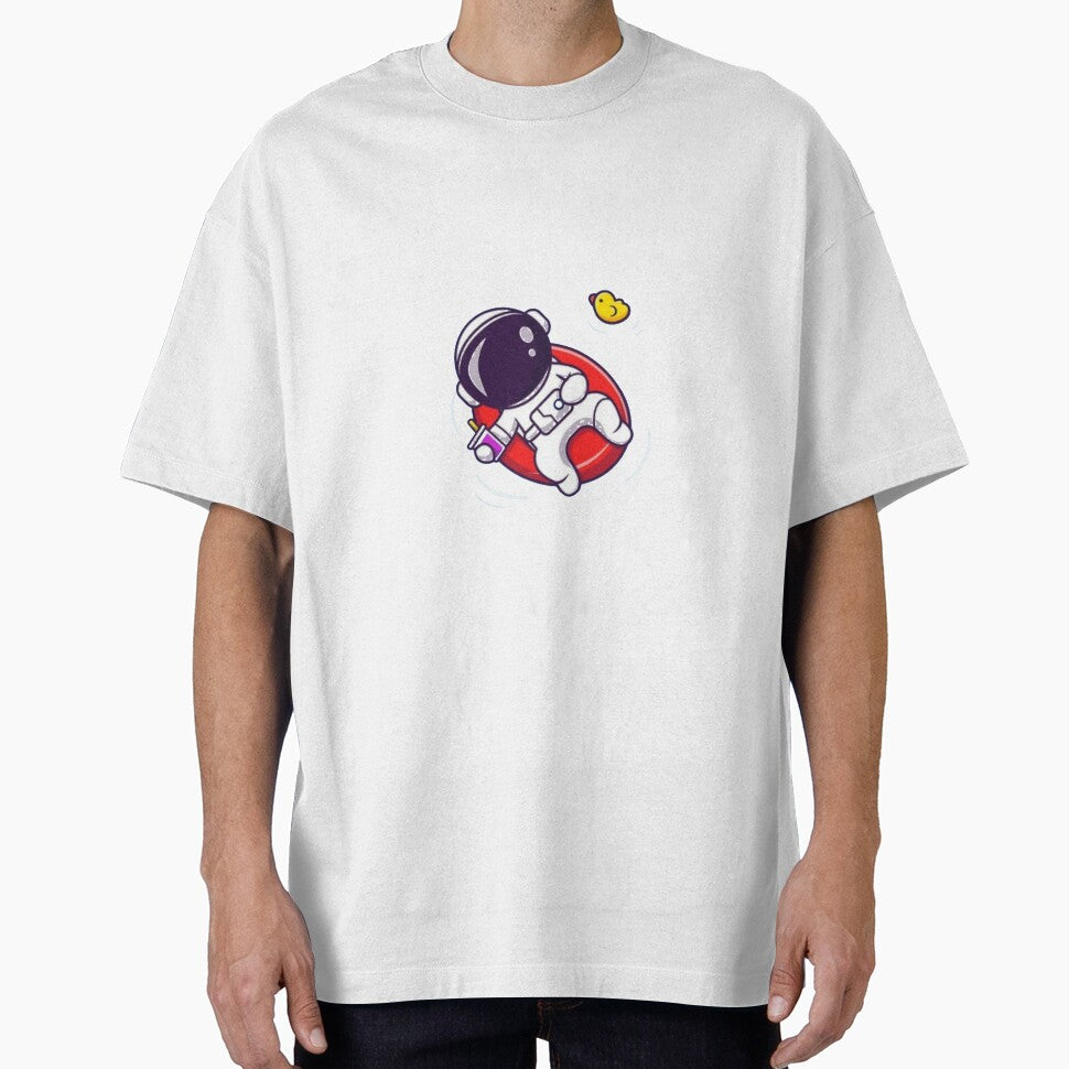 cute astronaut relaxing in a pool by AnthonyVdV T-Shirts, Hoodie, Sweatshirt | BlankRebels.com (Image 1)