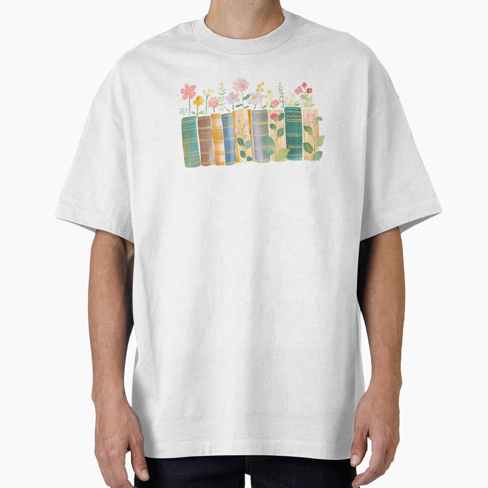Flowers Growing From Bookshelf by xiao xuans T-Shirts, Hoodie, Sweatshirt | BlankRebels.com (Image 1)