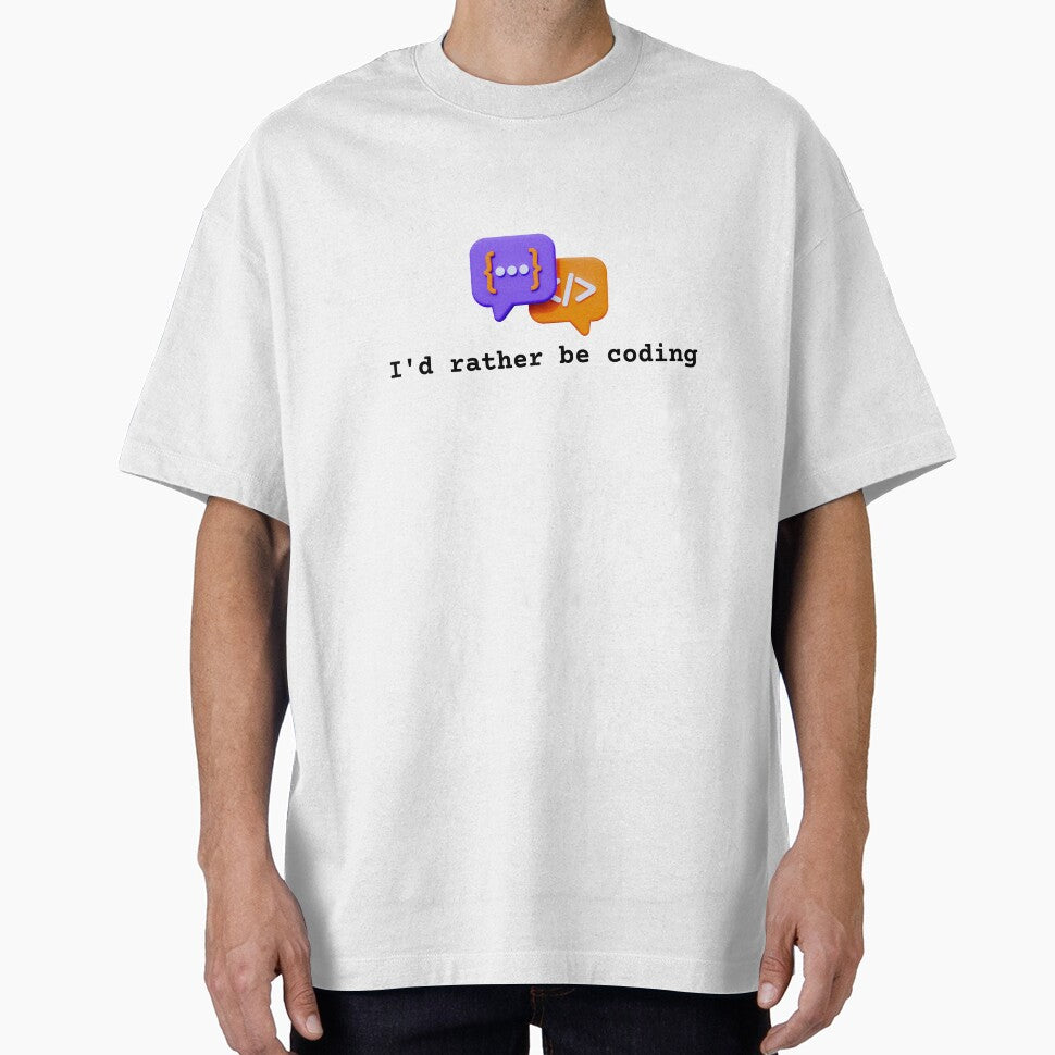 I'd Rather Be Coding - Funny Gift for Programmers & Developers by TheCuriousPawn T-Shirts, Hoodie, Sweatshirt (Image 1)