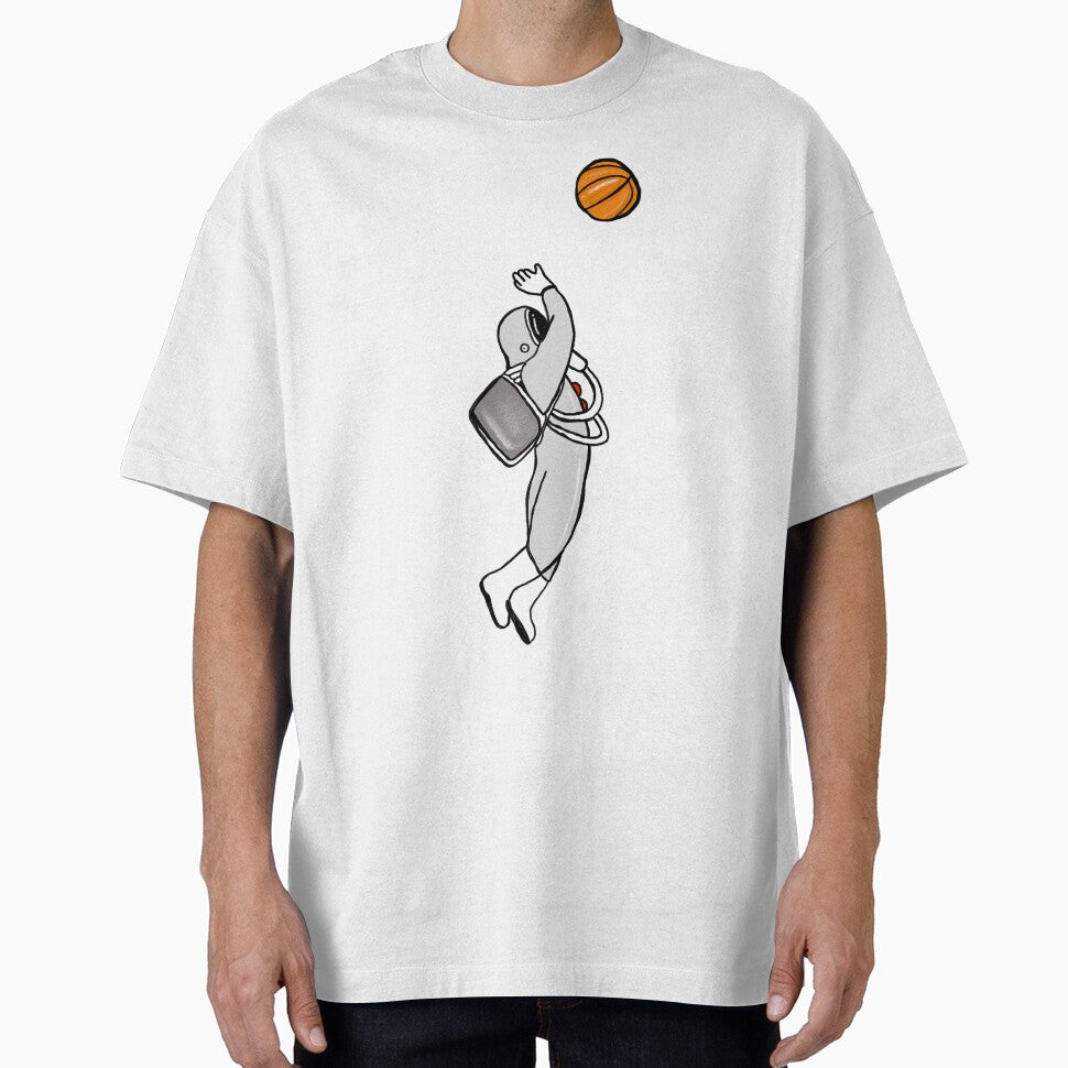 Kid astronaut basketball drawing cool unique funny space nasa by Tropical Blood T-Shirts, Hoodie, Sweatshirt (Image 1)