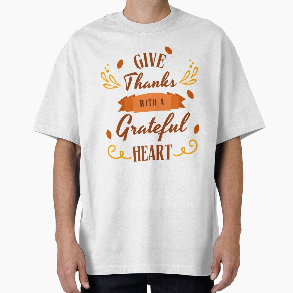 thanksgiving, give thanks whit a grateful heart by MicroGlow T-Shirts, Hoodie, Sweatshirt | BlankRebels.com (Image 1)