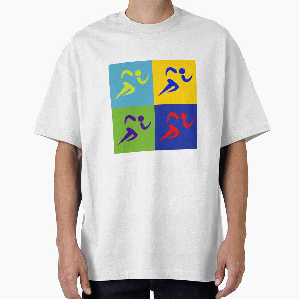 Olympic Sports Series Classic Colored Art Athletics - Running by Felipe G Studio T-Shirts, Hoodie, Sweatshirt (Image 1)