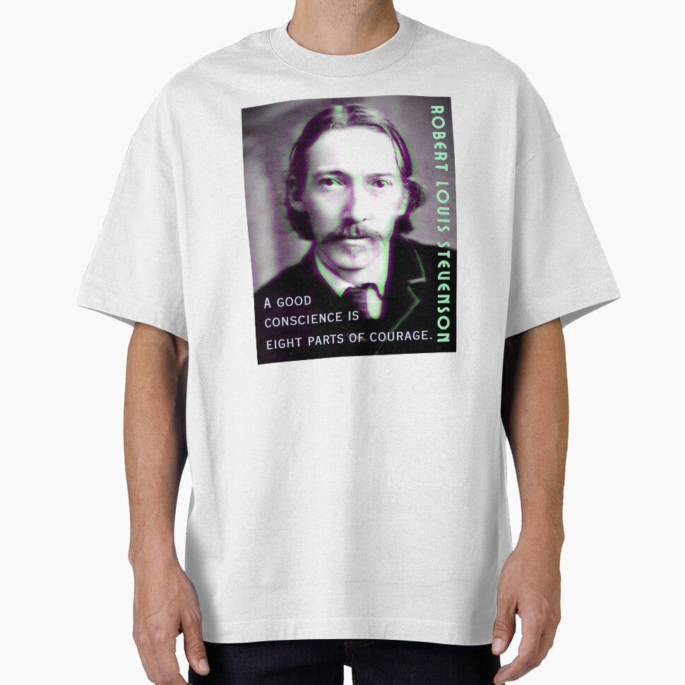 Robert Louis Stevenson quote: A good conscience is eight parts of courage. by artbleed