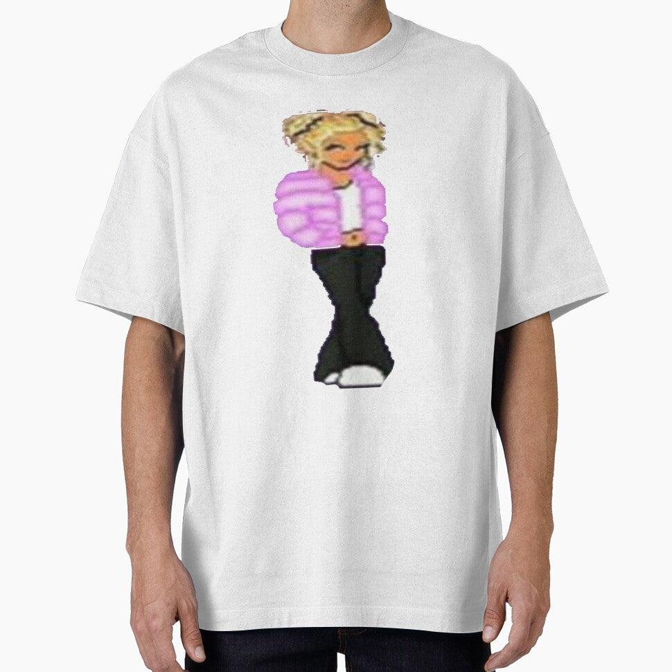 dollz mania pixelated doll 2000s blonde hair pretty girl by stickersbyro ☆ T-Shirts, Hoodie, Sweatshirt (Image 1)