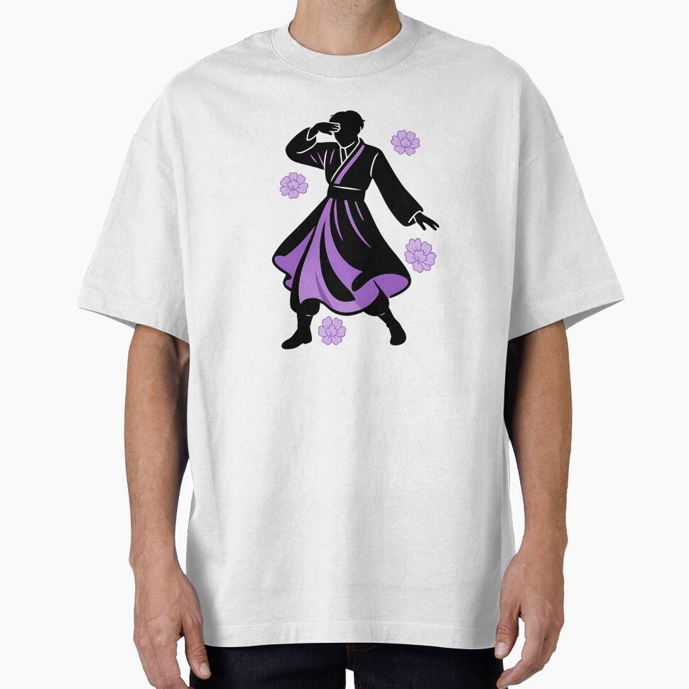 BTS Hanbok Silhouette – K Pop Purple Illustration T-Shirts, Hoodie, Sweatshirt