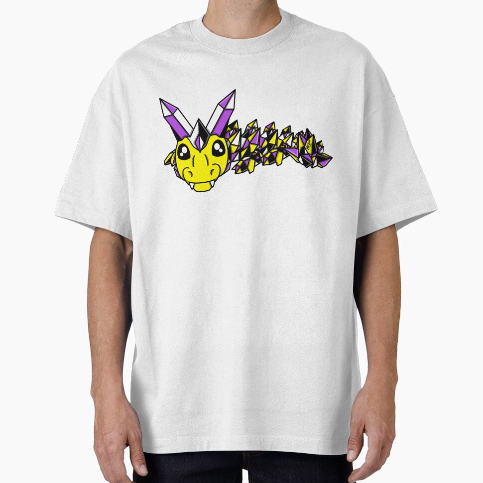 Nonbinary Pride Crystal Fidget Dragon by SentABear T-Shirts, Hoodie, Sweatshirt | BlankRebels.com (Image 1)