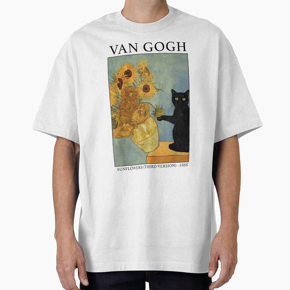 Van Gogh's Black Cat by BASKF T-Shirts, Hoodie, Sweatshirt | BlankRebels.com (Image 1)