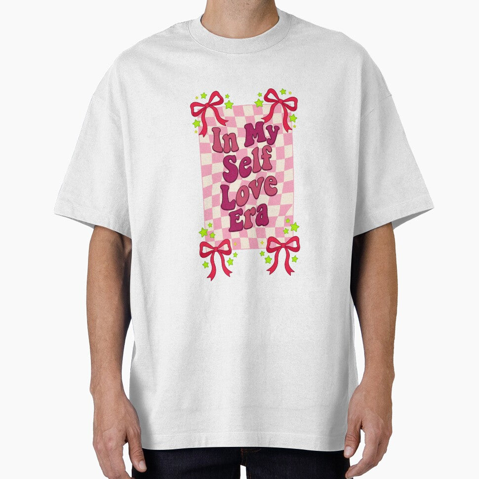 In My Self Love Era | Retro Aesthetic Groovy Quote by Aura Art Studio T-Shirts, Hoodie, Sweatshirt (Image 1)