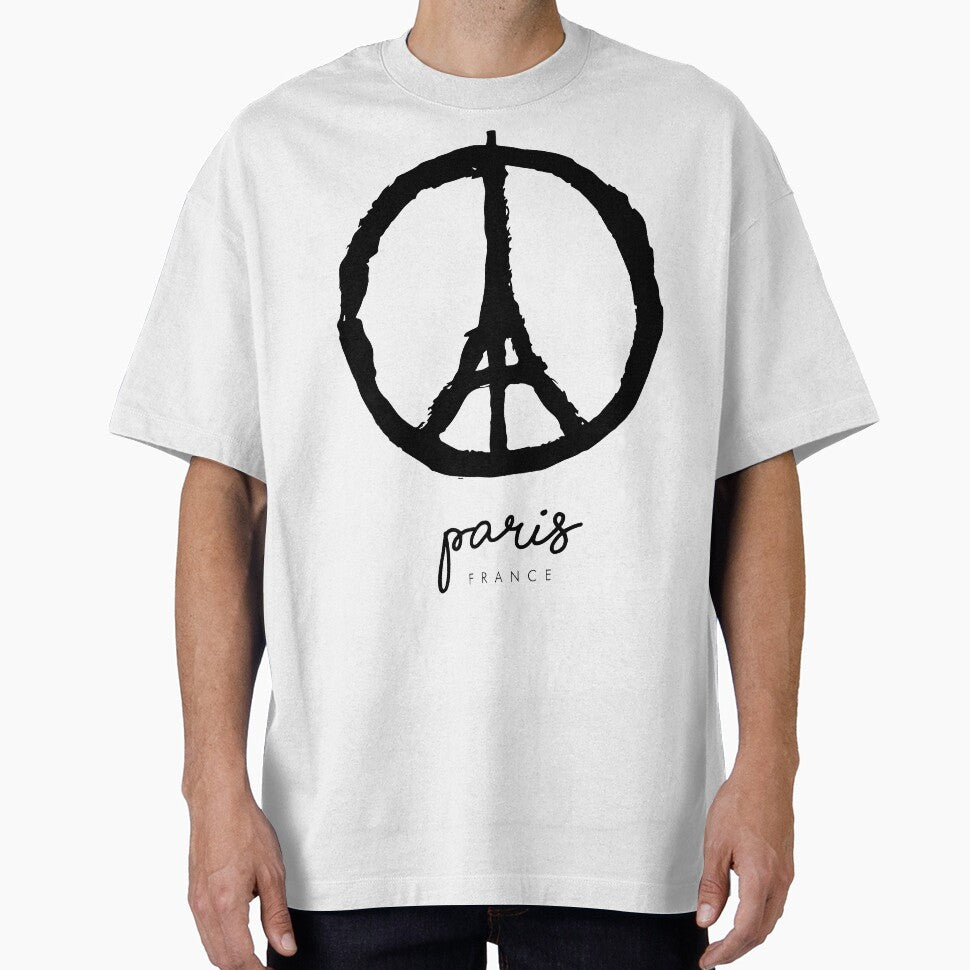 Peace for Paris - France Design Tour Eiffel Minimalist by Tropical Blood